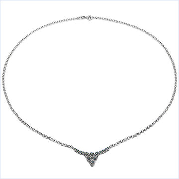 0.39 Carat Genuine Emerald .925 Sterling Silver Pendant